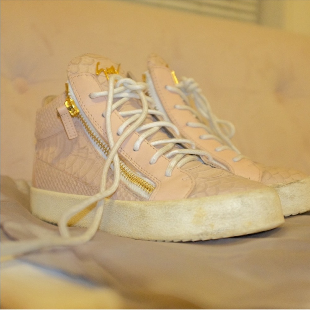 Giuseppe Zanotti Pink High-Top Sneakers